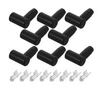 INOOMP 90° Spark Plug Boot Protector with Positive Locking Terminals, Waterproof Rubber Spark Plug Cap for Car and Tractor Engine Wire Replacement