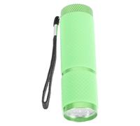 INOOMP 9led UV Mini Jade Test Light Portable Money Detection Lamp Small Green LED Flashlight for Nail Gel Curing and Currency Identification