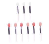 INOOMP 9Pcs Silicone Lip Brush with Semi-transparent and Nude Heads Multi-function Cosmetic Lip Applicators for Women for Lipstick Concealer and Eyelid Color Application at Home Salon