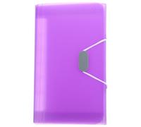 INOOMP Accordion File Organizer Expanding File Folder 13 Pockets Purple A6 for Home Office and School Document Storage