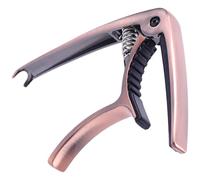 INOOMP Acoustic Guitar Capo Metal Clamp for Folk, Classical Ukulele, Quick Release Red Adjustable Capo Accessory for Guitar Tuning and Playing