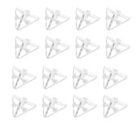 INOOMP Acrylic Corner Brackets , Triangular Right Angle Panel Mounting Braces 20pcs Enhanced Stability and Easy Installation for Display Case for DIY Acrylic Panels