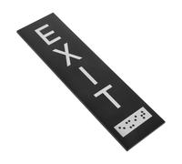INOOMP Acrylic Emergency Exit Sign with Adhesive Backing 18x5cm Vertical Door Safety Sticker for Indoor and Outdoor Office Use