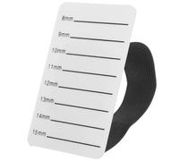 INOOMP Acrylic Lash Display Board for Eyelash Extension Supplies, White Lash Holder Tray with 8mm to 15mm Sizes, Sturdy and Not Easy to Break, for Cosmetics and Makeup Artists