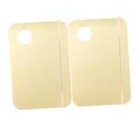 INOOMP Acrylic Makeup Mixing Palette and Small Makeup Spatula Set 2pcs Professional Foundation Blending Tray for Cosmetic Artists and Nail Art with Portable Design for Precise Color Mixin