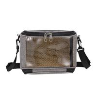 INOOMP Adjustable Shoulder Strap Small Bird Carrier Bag Made of Breathable Pvc and Oxford Cloth, Outdoor Portable Bird Carrying Pouch for Small Birds and Parrots, Handbag for Friends Who