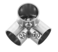INOOMP Adjustable Stainless Steel External Pipe Connectors for Grade Boat Railings Extendable Fixed Fittings Corrosion Resistant Structural Pipe Joints for Industrial Use