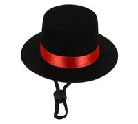 INOOMP Adorable Pet Top Hat Costume for Cats and Dogs Comfortable Non-woven Party Accessory Fits Pets Safe and Charming Dress-up Prop for Birthday and Special Occasions