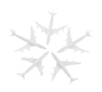 INOOMP Airport Facility Models 5 Pcs Plastic Miniature Planes 1.8Cm X 1.6Cm for Office Decor Sand Tray Crafting and Architectural Model Accessories