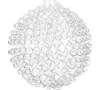 INOOMP Aluminum Wire Lampshade Lamp Cover 3.14x3.14x3.14in Glass Frame Excellent Light Diffusion Contemporary Design for Home Interior Lighting