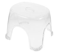 INOOMP Anti-Slip Plastic Shower Foot Stool for Bathing, Large 30x26x27cm Shower Bench, Step Stool for Seniors and Bathroom Use