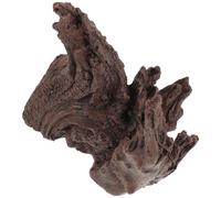 INOOMP Aquarium Resin Driftwood Decoration - Artificial Sinkable Tree Trunk Driftwood Cave for Fish Tank Habitat, Aquascaping, and Aquatic Pet Shelter