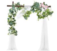 INOOMP Artificial Plant Wreath Eucalyptus Garland Artificial Lifelike Faux Eucalyptus Plant Stems Garlands for Decoration Fake Fake Flower Green