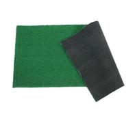 INOOMP Artificial Turtle Basking Platform with Green Balcony Fake Grass Mat, Lightweight Plastic Reptile Ramp for Indoor Aquatic Terrariums and Picnics, Multifunctional Design Artificial