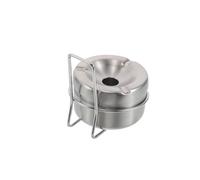 INOOMP Ashtray Medium Capacity Stainless Steel and Wall Mounted for Bathroom with Anti-scatter Design, Rectangular Cigarette Bin with Sleek Modern Look Bar for Indoor Use