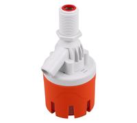 INOOMP Automatic Water Level Control Float Valve with 1/2in Top Inlet Bulkhead Mount, Plastic and Alloy Construction, Low Pressure Operation, for Livestock Troughs and Aquaponics Tank
