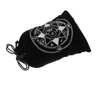 INOOMP Bag Use Drawstring Convenient for Card Tarot Closure Material Storage, Made of Soft Flannel Featuring Unique Design Versatile and Crystals, Tarot Cards, and Party