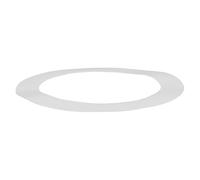 INOOMP Bass Drum Edge Protector Ring Self-adhesive Backing White Bass Drumhead Rim Cushion for Kick Drum Repair