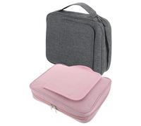 INOOMP Bible Portable Case with Handle and Built-in Stand 2pcs Cover Polyester Protective Bible Bag for Travel Storage Security and Hands-Free Reading, Suitable for Church and Retreats