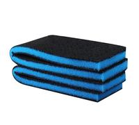 INOOMP Biochemical Filter Sponge Black Double Layer Aquarium Filter Pad for Fish Tank Chemical Filtration and Cut-to-size Feature Suitable for Fresh Water and Aqua-plant Tanks