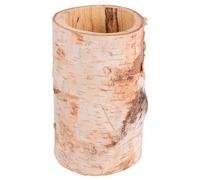 INOOMP Birch Wooden Flower Pot Handmade Mini Planter 6-7cm Diameter X 15cm Height Natural Wood Grain Indoor Outdoor Garden Bonsai Plant Pot Random Color