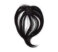 INOOMP Black Fluffy Wig with Realistic Design and 3d Top Hairpiece Technology, Short Wavy Wig for Women, Versatile Use for Party and Occasions, Made of High Temperature Fiber
