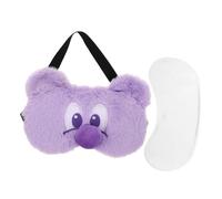 INOOMP Boy Girl's Cartoon Eye Mask for Sleep Soft Fuzzy Cute Patterned Boys and Girls Sleeping Blindfold for Travel and Festival Use Little Girl Eye Cover