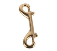INOOMP Brass Double-ended Snap Hook for Dog Leash Bolt Snap for Awnings and Outdoor Use Metal Multipurpose Clip Hook for Pet Accessories