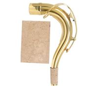 INOOMP Brass Tenor Saxophone Neck with Cork Sheet Curved Sax Bend Neck Replacement for Comfortable Playing Lightweight Sax Accessories for Saxophonists