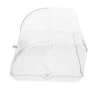 INOOMP Bread Container with Vent Deflector Plastic Bread Box and Bakery Loaf Stylish Kitchen Countertop Bin for Cookies Muffins and Baked Goods