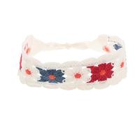 INOOMP Breathable Crochet Headband with Versatile Design, Chic Countryside Style for Women Triangle Headscarf Made of Cotton and Polyester for Outdoor Activities and Beach Vacations