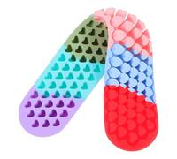 INOOMP Breathable Silicone Wrist Rest Pad for Keyboards, Ergonomic Heart-Shaped Mat with Soft Cushion, Reducing Hand Fatigue and Comfortable Support for Office Use