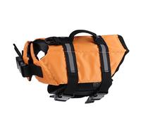 INOOMP Buoyancy Vest Pet Life Preserver Breathable Sweat-absorbent Material Dog Water Safety Reflective Quick-release Buckles for French Bulldog