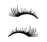 INOOMP Car Headlight Eyelashes Sticker Black Automotive Decorative Pet Decals Easy to Apply and Remove Car Body Accessory Choice