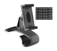 INOOMP Car Navigation Holder Dashboard Phone Holder Black 360 Degree Rotatable Made of Sturdy PC and Abs for Stable Viewing Environment while Watching Navigation in Car