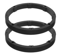INOOMP Car Speaker Adapter Ring Easy to Install and Resisting Deformation 6.5 Inch 2pcs Pvc Spacer Black for Car Audio System Compatible with Most Vehicles