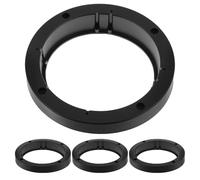 INOOMP Car Speaker Spacer Adapter Rings and Reduced Vibrations 4pcs Inch 6.5 Plastic Mounting Gasket with 15mm Thickness and Slanted Design for Acoustic Enhancement for Car Door Tweeter