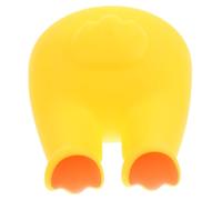 INOOMP Cartoon Animal Tail Adhesive Coat Hooks Wall Hanging Hooks for Bathroom Kitchen Entryway Decorative Duck Tail Design Compact Wall Hanger for Towels Hats Keys Scarves Space-Saving