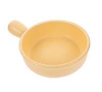 INOOMP Ceramic Casserole Pot with Lid Single Handle Milk Pot High Heat Resistant for Home Kitchen Essentials Slow Stewing Braised Chicken Soup Rice Cooking