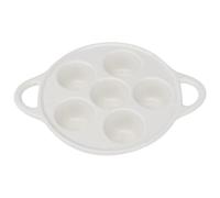 INOOMP Ceramic Escargot Plate Snail Baking Tray for Oven Use French-Style Conch Cooking Tool Sturdy Kitchen Serving Dish
