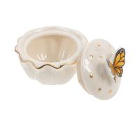 INOOMP Ceramic Nail Art Dish Cup with Lid for DIY Manicure White Nail Dish Cup and Personal Beauty Care