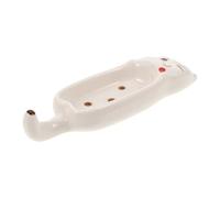 INOOMP Ceramic Nail Brush Cup Manicure Cup White Cat Shaped Stylish Delicate Look Design Mixing Acrylic Powder Reliable for Manicure Nail Art