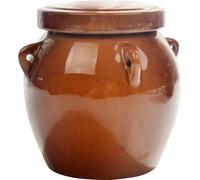 INOOMP Ceramic Pickle Bottle with Lid, 550ml Coffee Unique-Shaped Fermentation Jar, Sauce and Pickle Container for Home