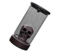 INOOMP Ceramic Skull Incense Holder Backflow Censer for Aromatherapy with Coffee Colour and Delicate Design, for Bedroom and Hotel Use to Ease the Spirit and Enhance Home Ambience