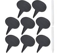 INOOMP Cheese Markers Black Sl legant Portable Practical Fun Shape Charcuterie Accessories with Soapstone Chalk for Kitchen Dining