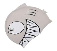 INOOMP Children Silicone Swim Cap: Cute Shark Pattern Swim Hat Kids Summer Bathing Cap For Swimming Lessons Pool Outdoor Water Play