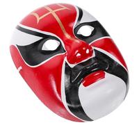 INOOMP Chinese Opera Mask Wall Decoration Decorative Chinese Opera Mask Prop for Halloween Masquerade Party Cosplay Unique Home Art Accent for Kitchen Restaurant Festival Display