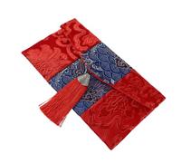 INOOMP Chinese Style Brocade Red Envelope Cloth Red Packet for Wedding and Special Occasions, Elegant Money Pouch to Store Cash and Invitations, for Chinese New Year Celebrations