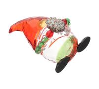 INOOMP Christmas Acrylic Gnome Hanging Ornament for Tree with Red and Green Hats, Delicate Pinecone Design, Christmas Decoration for Party and Home Ambience