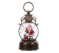 INOOMP Christmas Snow Globes: Santa Christmas Lantern with Battery Powered Glitter Music Box for Holiday Festive Tabletop Decoration